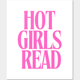 Hot Girls Read - Pink Posters and Art